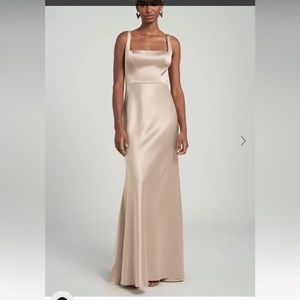 Jenny Yoo BNWT Pale Gold Bridesmaid Dress size 14